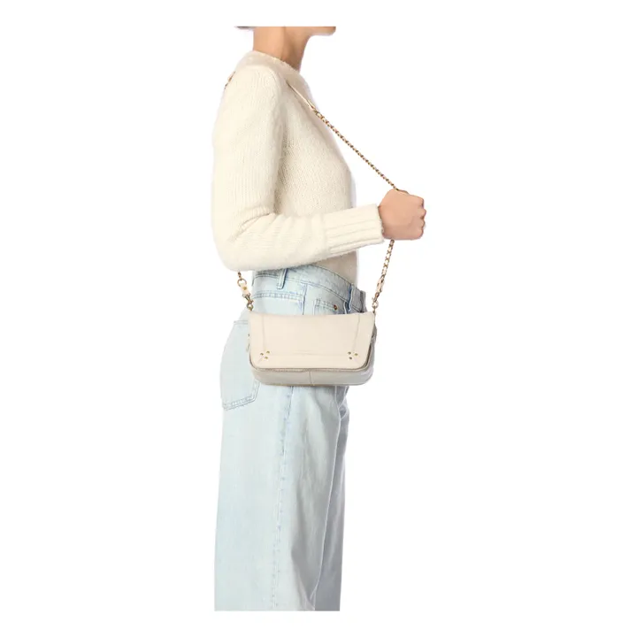 Sac Bobi S Chèvre Grainé | Ecru- Image produit n°2