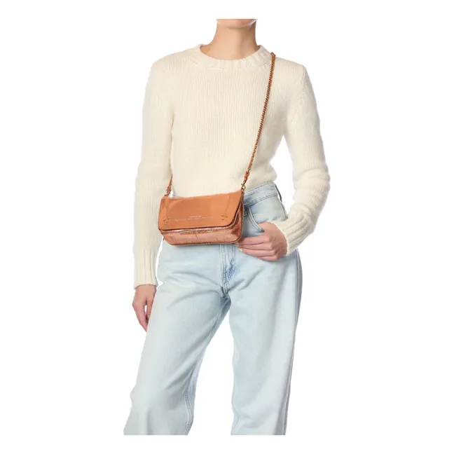 Bag Bobi S Chèvre Lamé | Pink Gold
