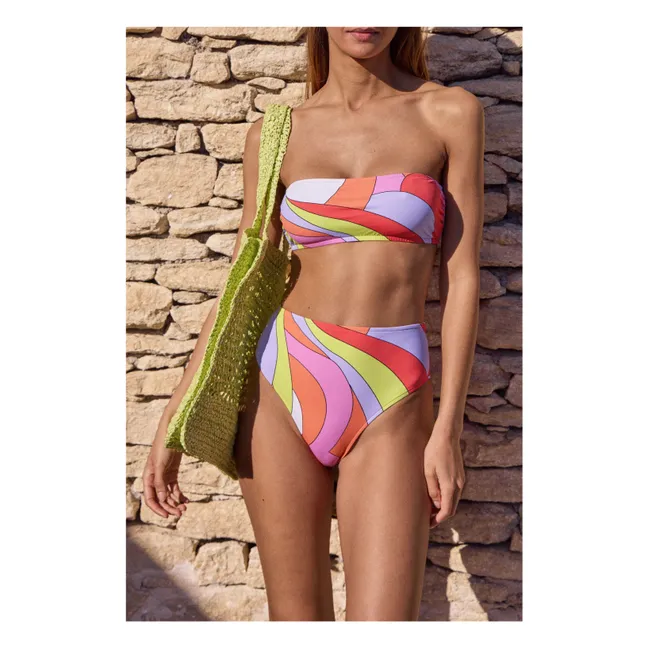 Bas de Maillot Taille Haute Positano Arlo | Orange