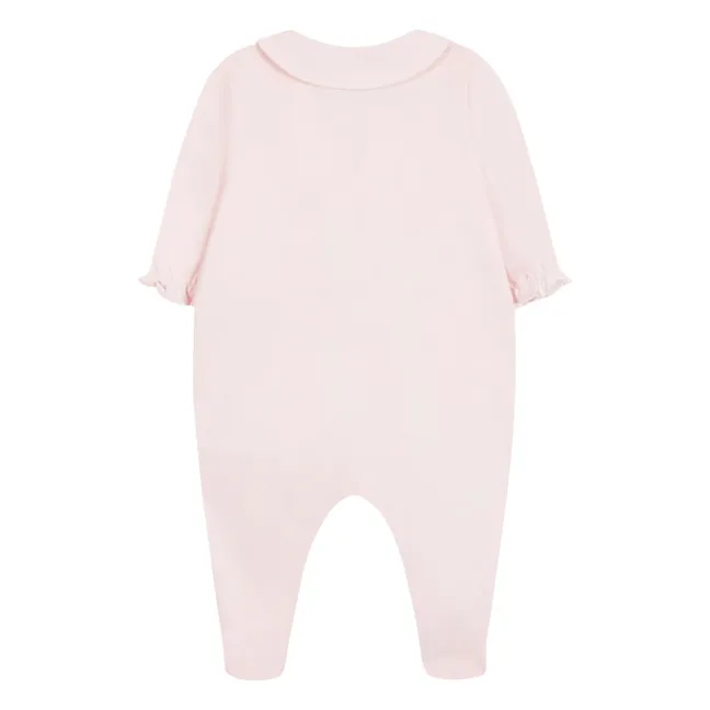 Bestickter Pyjama | Rosa