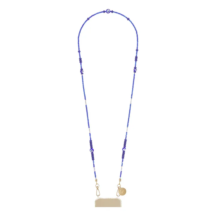 Chaine Longue Leda 120 cm | Bleu- Image produit n°0