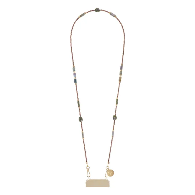 Izzie 120 cm long chain | Green