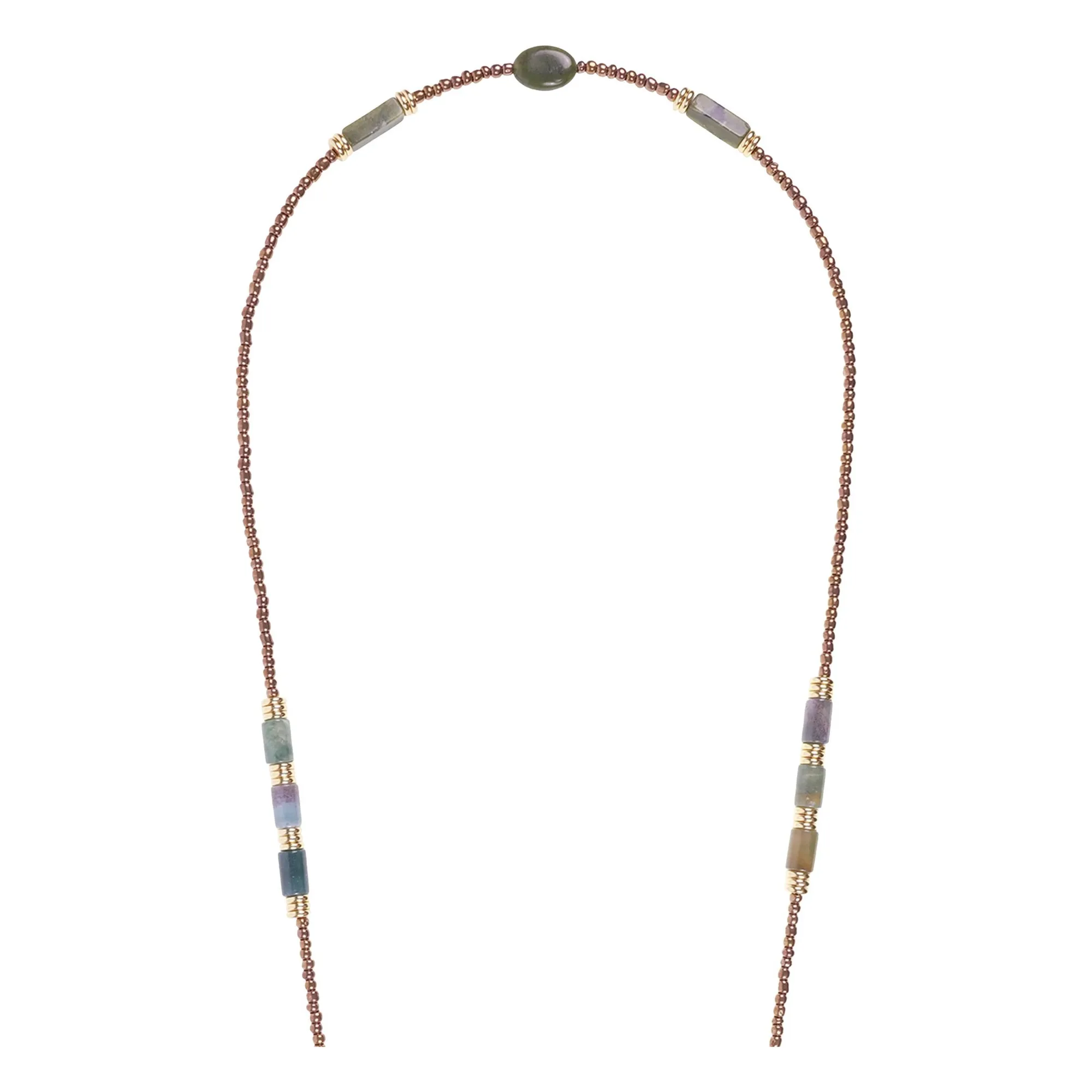 Chaine Longue Izzie 120 cm | Vert- Image produit n°3