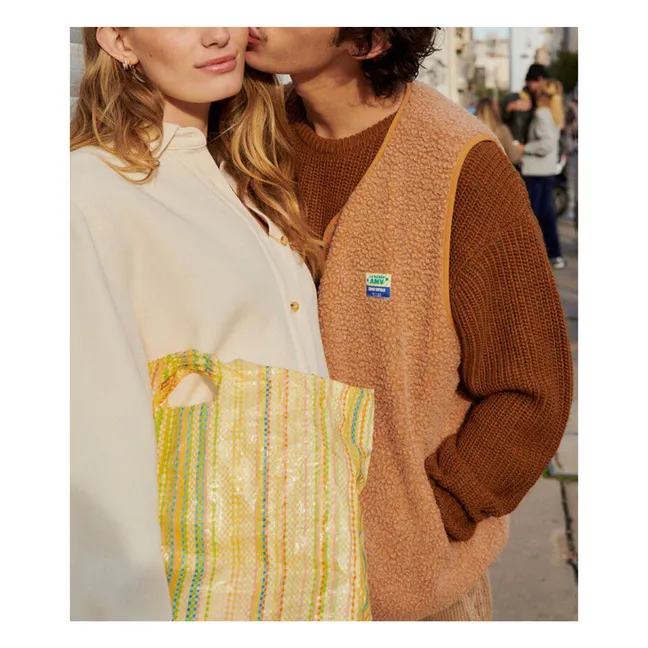 Hoktown Ärmellose Jacke aus recycelten Fasern | Apricot