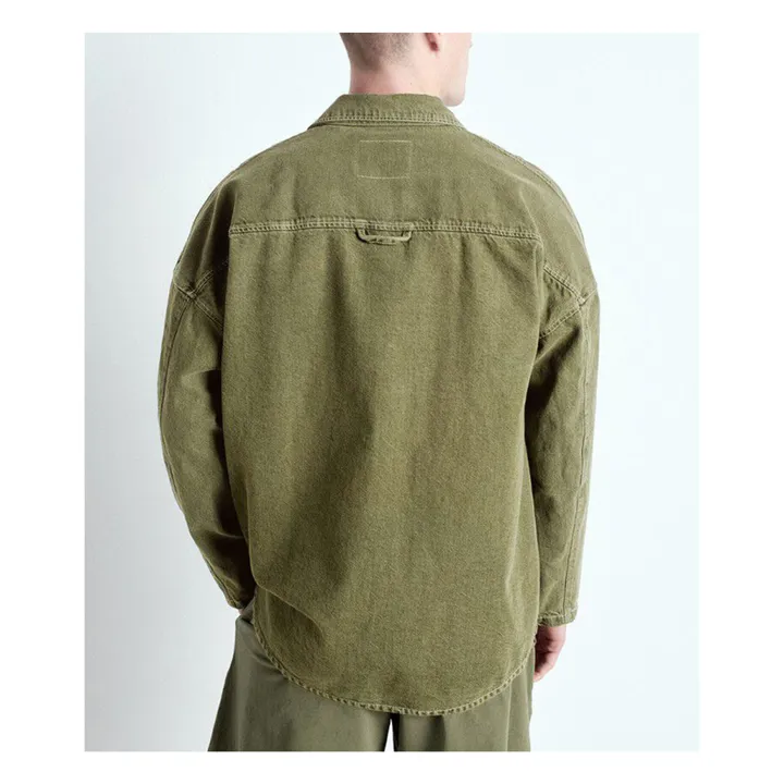 Chemise Uzatown | Vert kaki- Image produit n°2