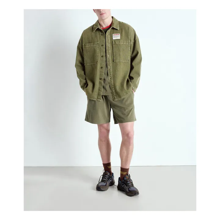 Chemise Uzatown | Vert kaki- Image produit n°1