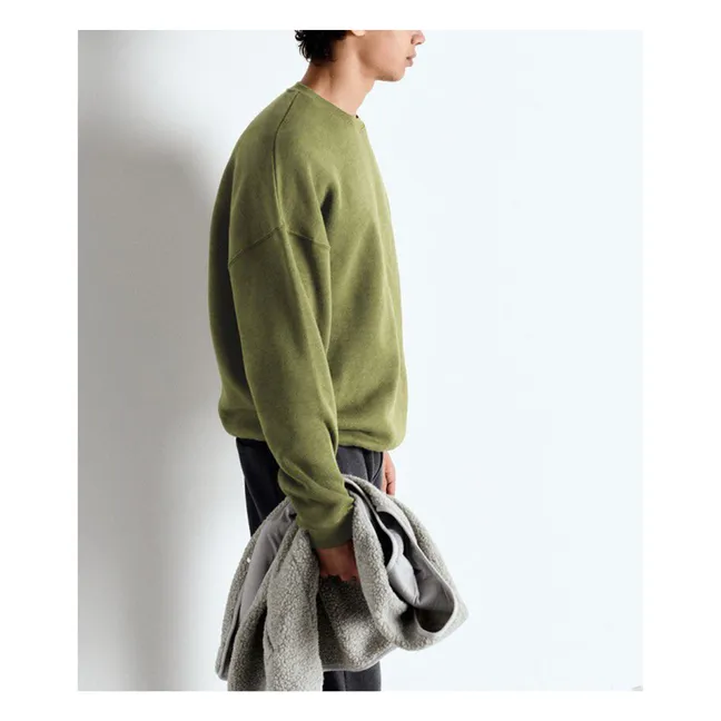 Felpa in cotone biologico Doven | Verde militare