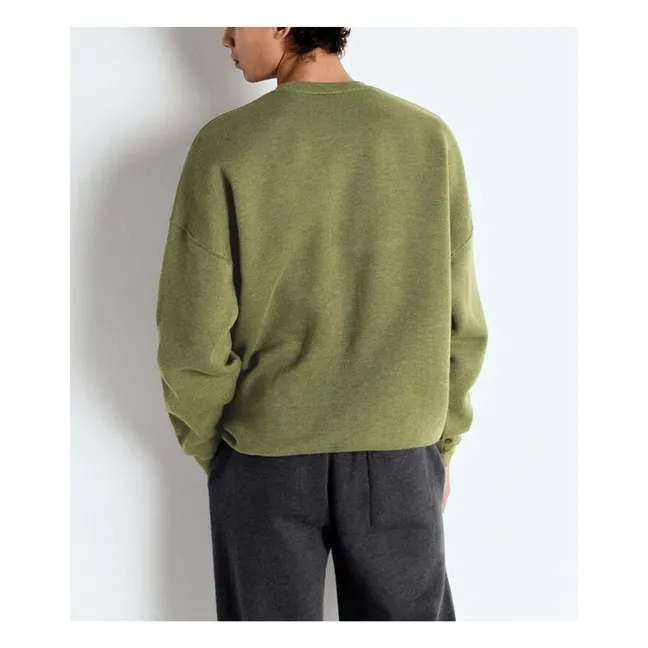 Felpa in cotone biologico Doven | Verde militare
