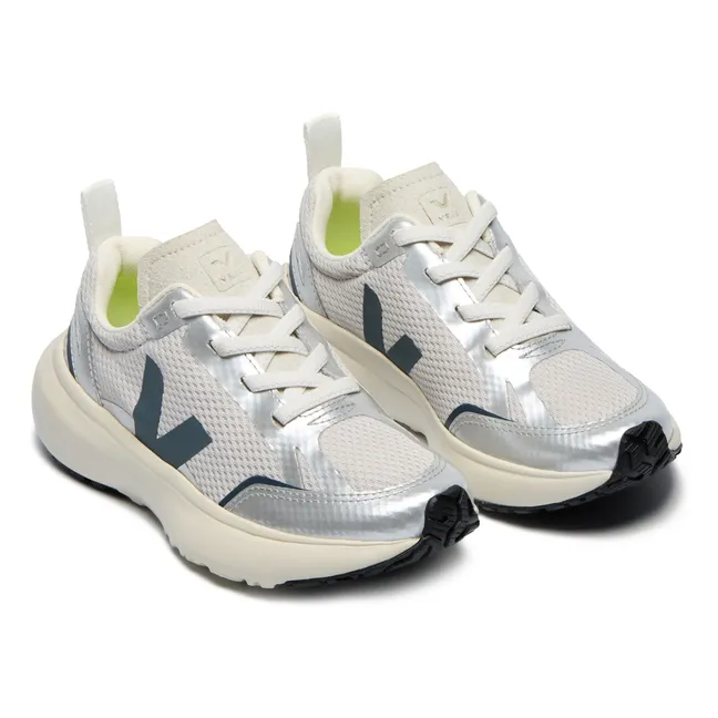 Canary Lace-up Sneakers | Silver