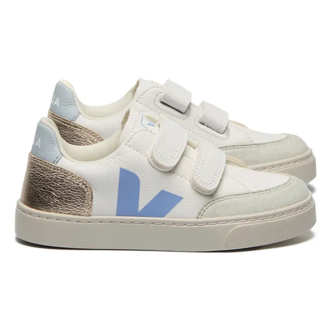 Baskets Scratchs V-12 | Bleu ciel