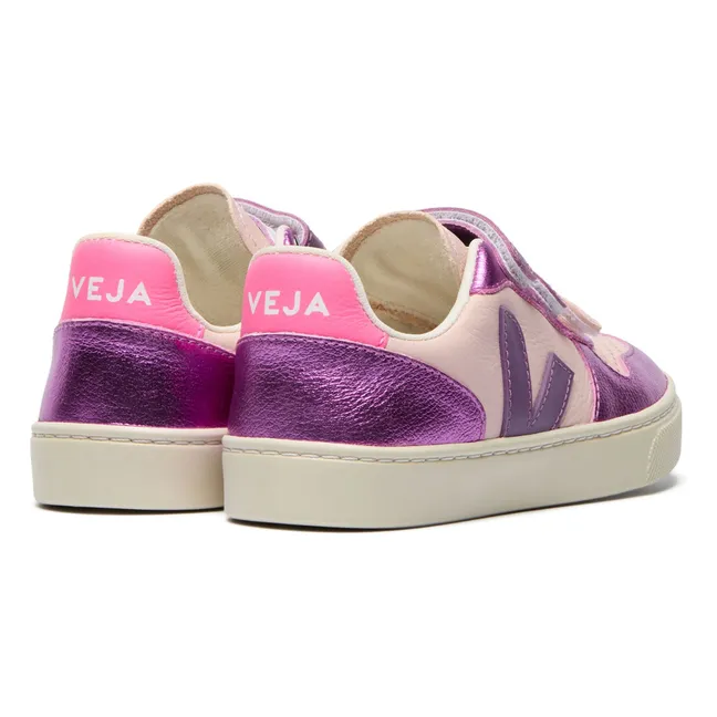 V-10 Leather Scratch Sneakers O.T. | Purple