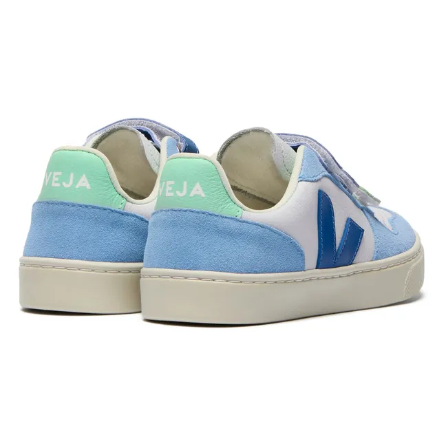 Baskets Scratchs V-10 | Bleu ciel