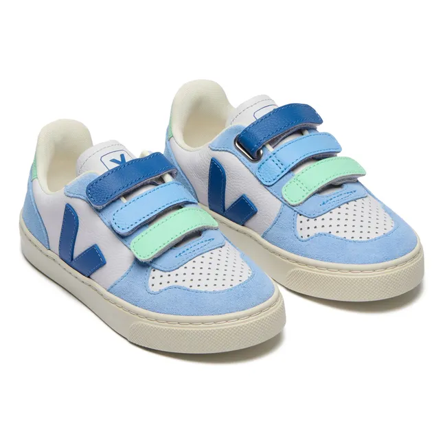 Baskets Scratchs V-10 | Bleu ciel