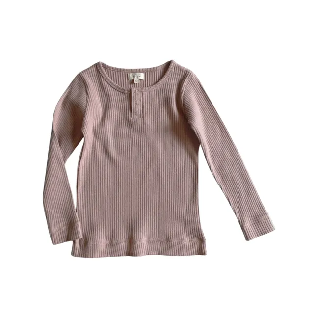 Ribbed T-Shirt | Dusty Pink