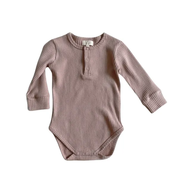 Ribbed bodysuit | Dusty Pink