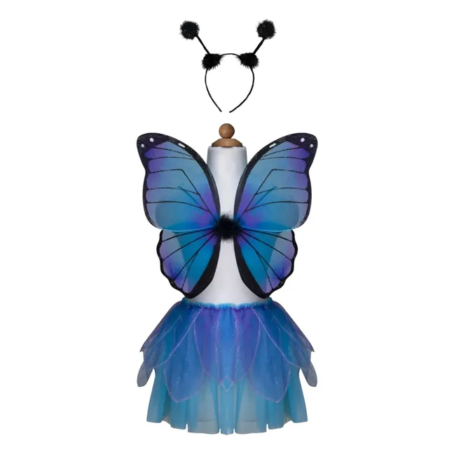 Jupe de papillon avec ses ailes et sa baquette | Bleu