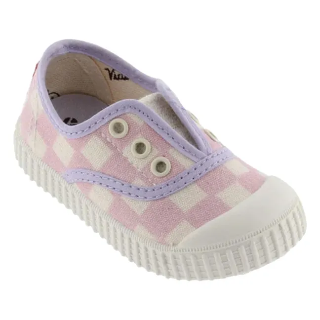 Lona Quadrille Scratch Sneakers | Pink