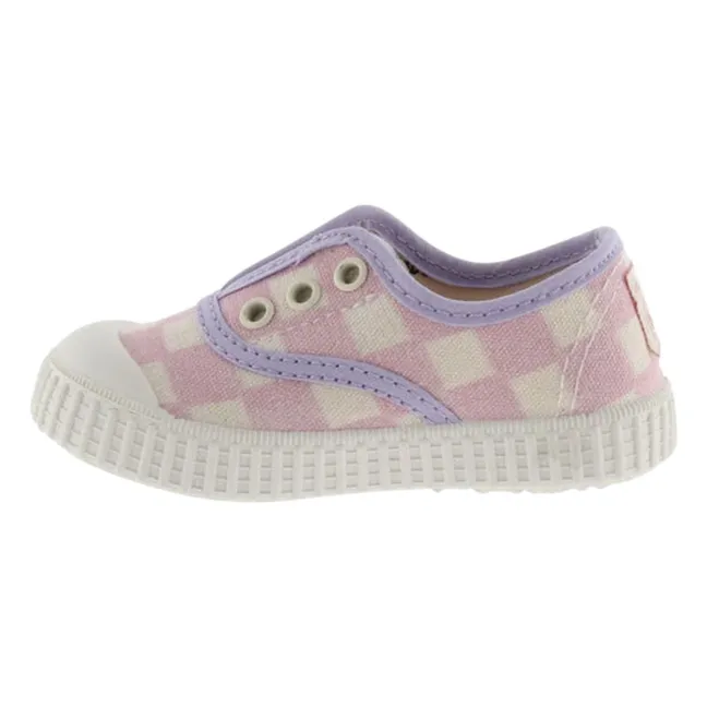 Lona Quadrille Scratch Sneakers | Pink