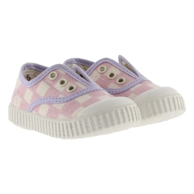 Lona Quadrille Scratch Sneakers | Pink