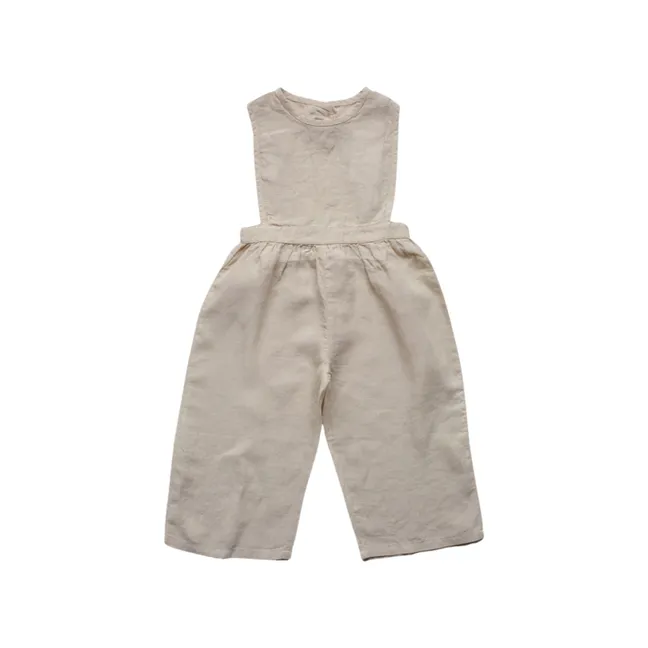 Buy Cream Printed Baby 2 Piece Quilted Dungarees And Bodysuit Set