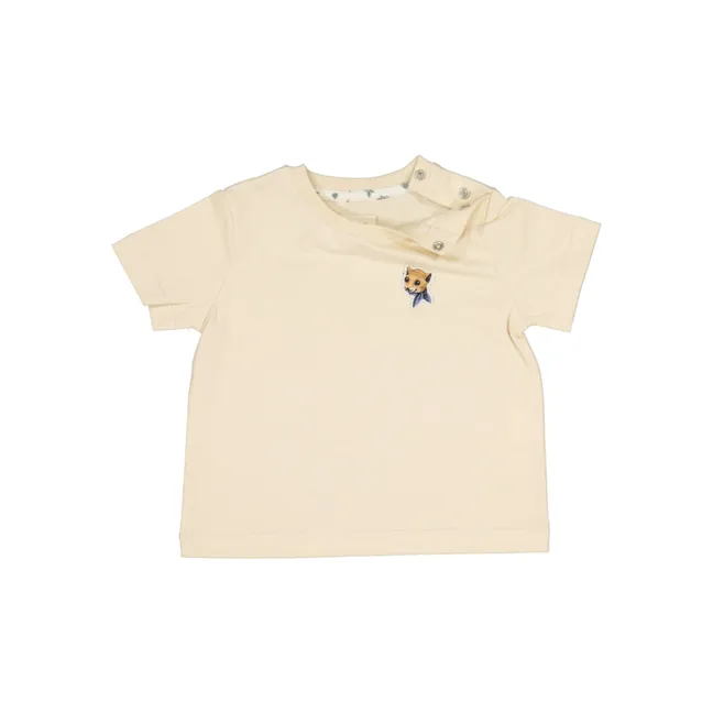 T-Shirt Little Milan Renard | Ecru