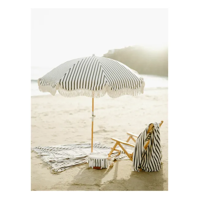 Parasol frangé Premium | Noir