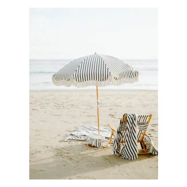 Parasol frangé Premium | Noir