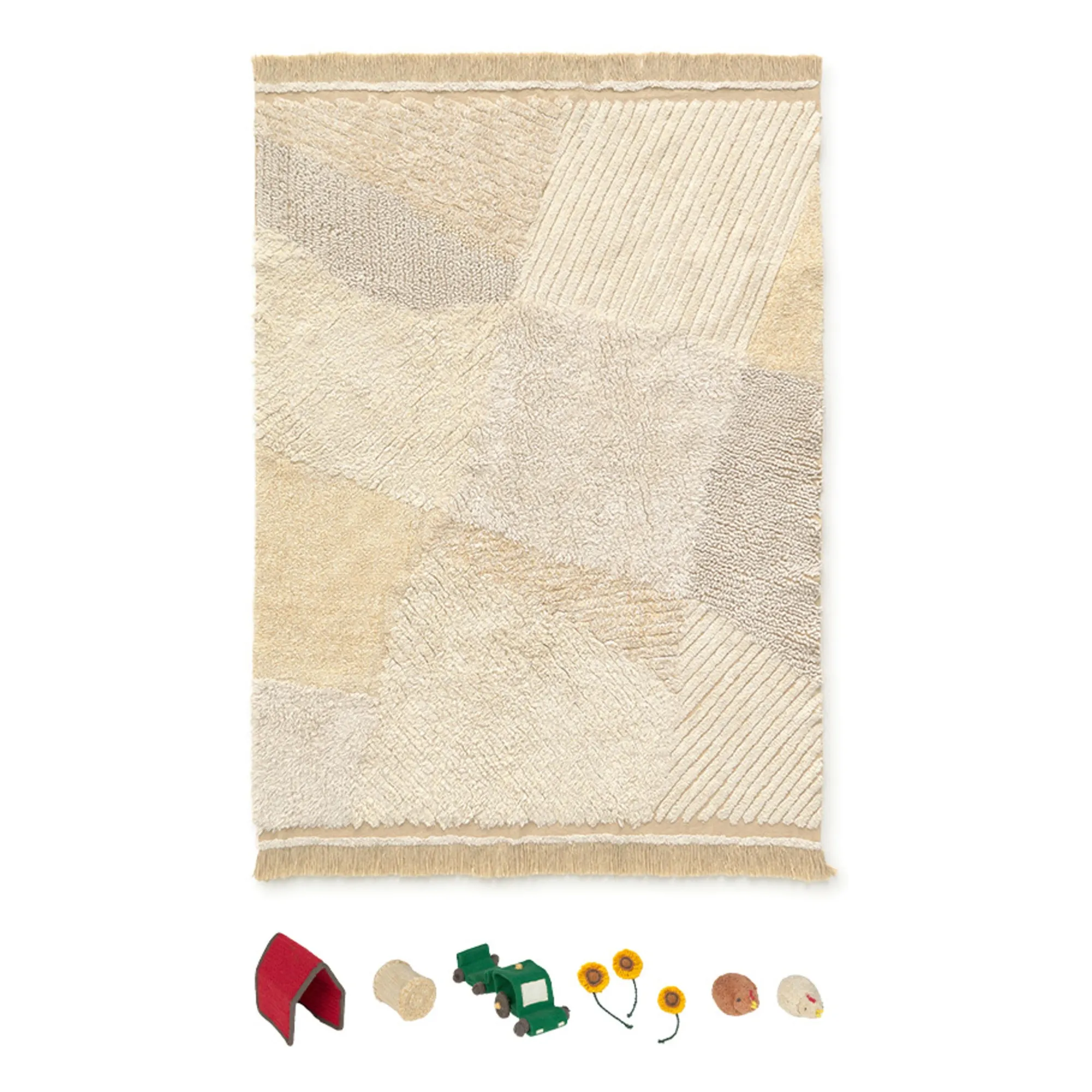 Lorena Canals Beige Farm Carpet