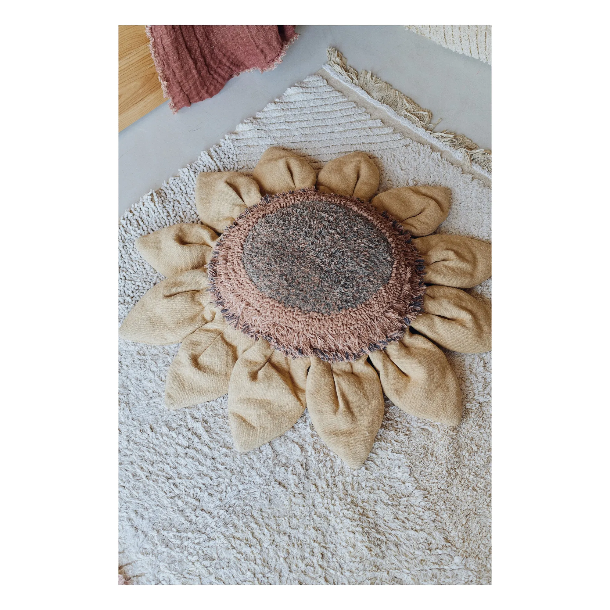 Pouf Tournesol | Jaune- Image produit n°3