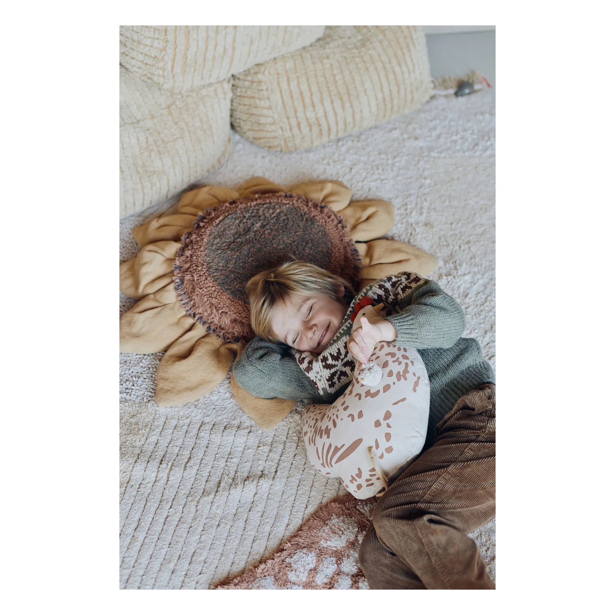 Pouf Tournesol | Jaune- Image produit n°4