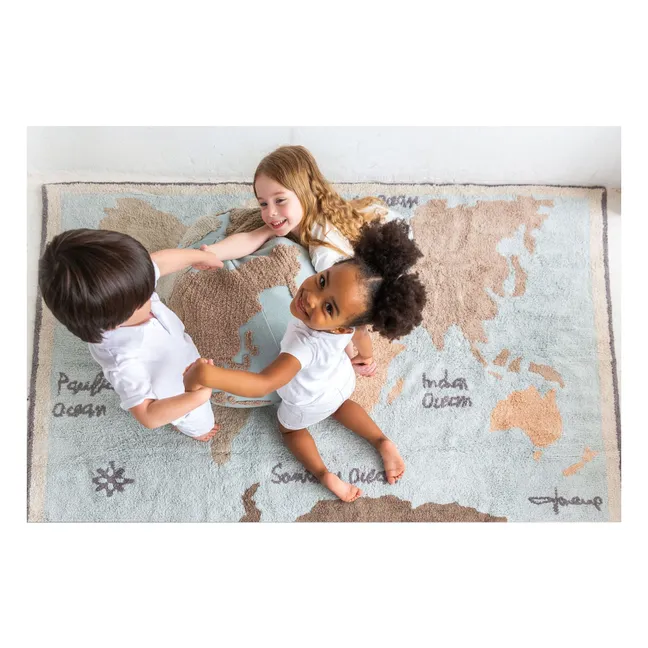 World map carpet