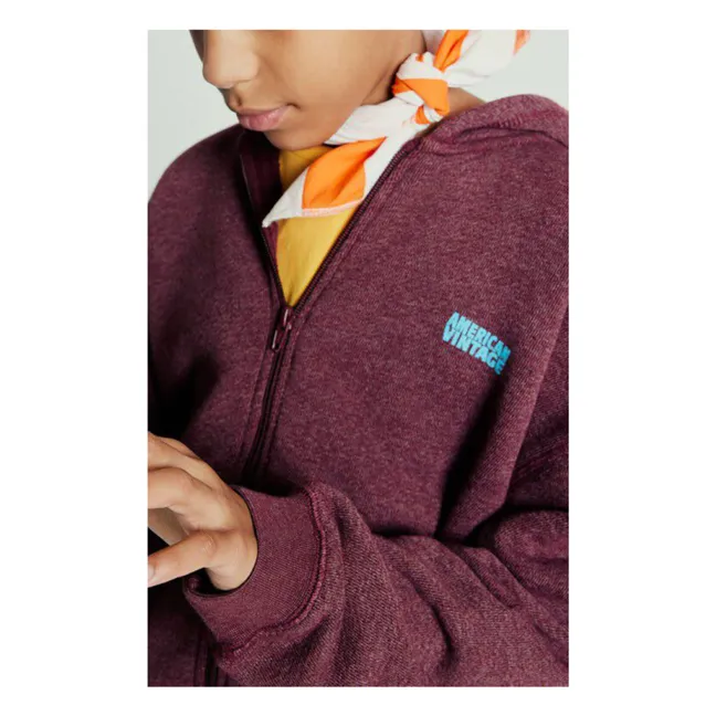 Sweat Zippé Doven | Bordeaux