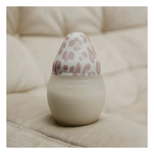 Biberon en silicone médical et tétine physiologique Graouu | Rosa Pallido