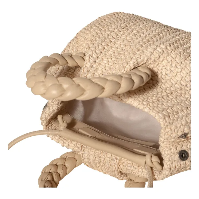 Bombon M Raphia bag | Natural