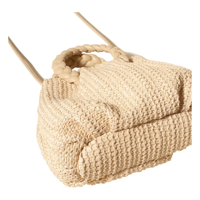 Bombon M Raphia bag | Natural