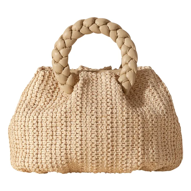 Bombon M Raphia bag | Natural