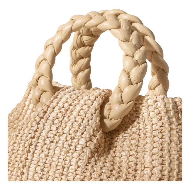 Bombon M Raphia bag | Natural