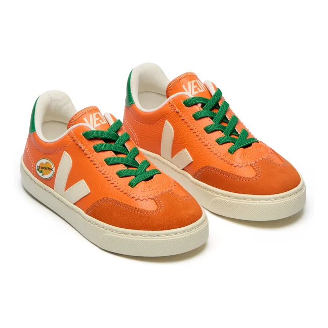 Baskets Lacets Elastiqués VEJA X THE SOCIAL FOOD | Orange