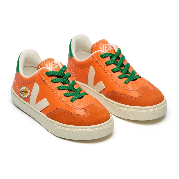 Sneakers mit Gummizug VEJA X THE SOCIAL FOOD | Orange- Produktbild Nr. 3
