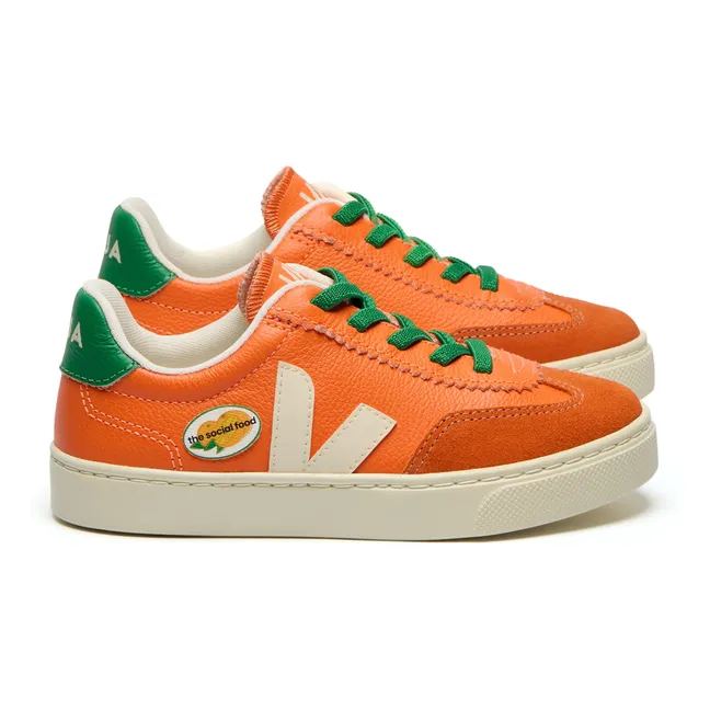 Baskets Lacets Elastiqués VEJA X THE SOCIAL FOOD | Orange