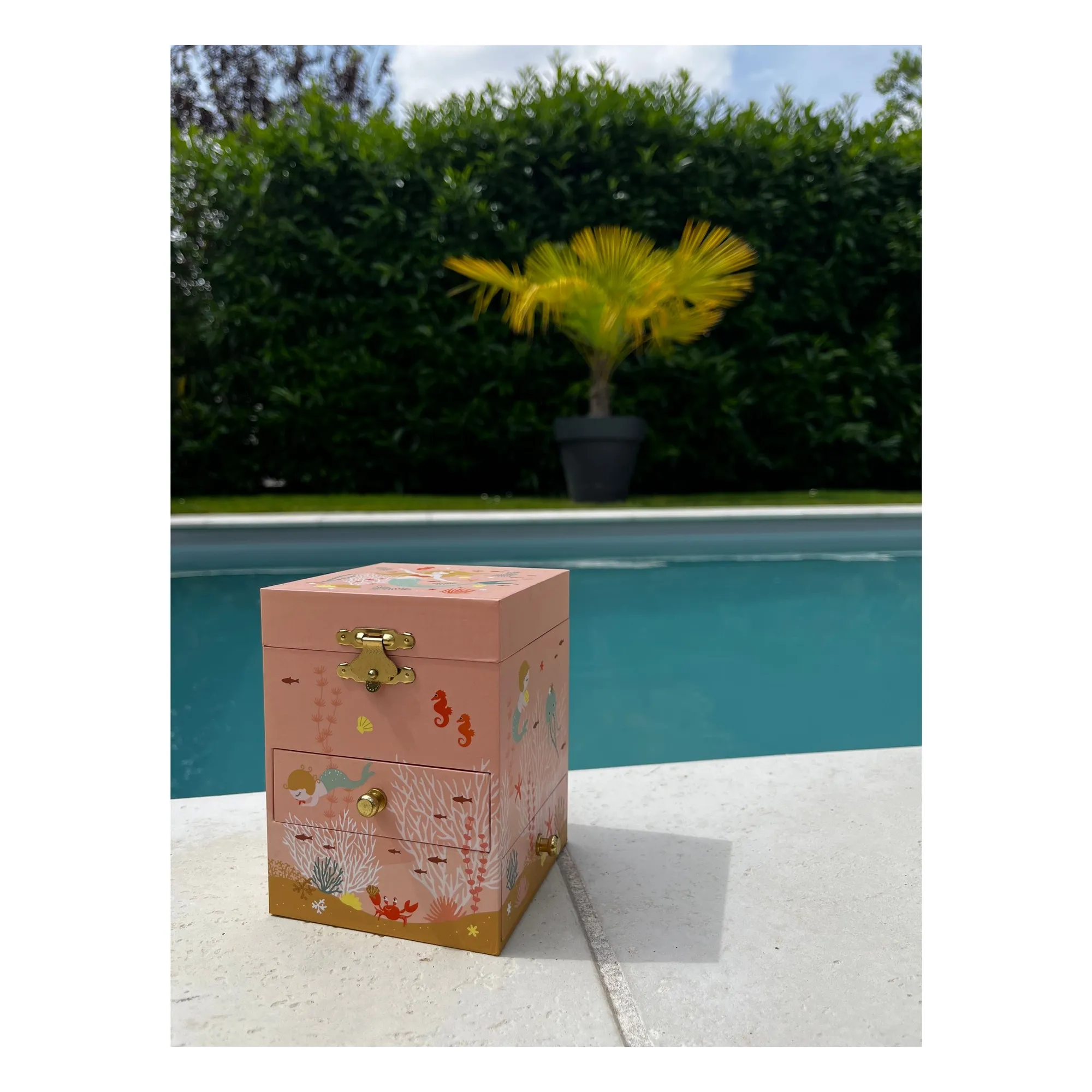 Boîte à musique Sirène | Rose- Image produit n°5