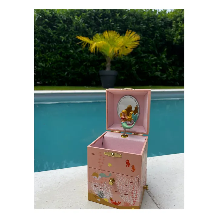 Boîte à musique Sirène | Rose- Image produit n°1