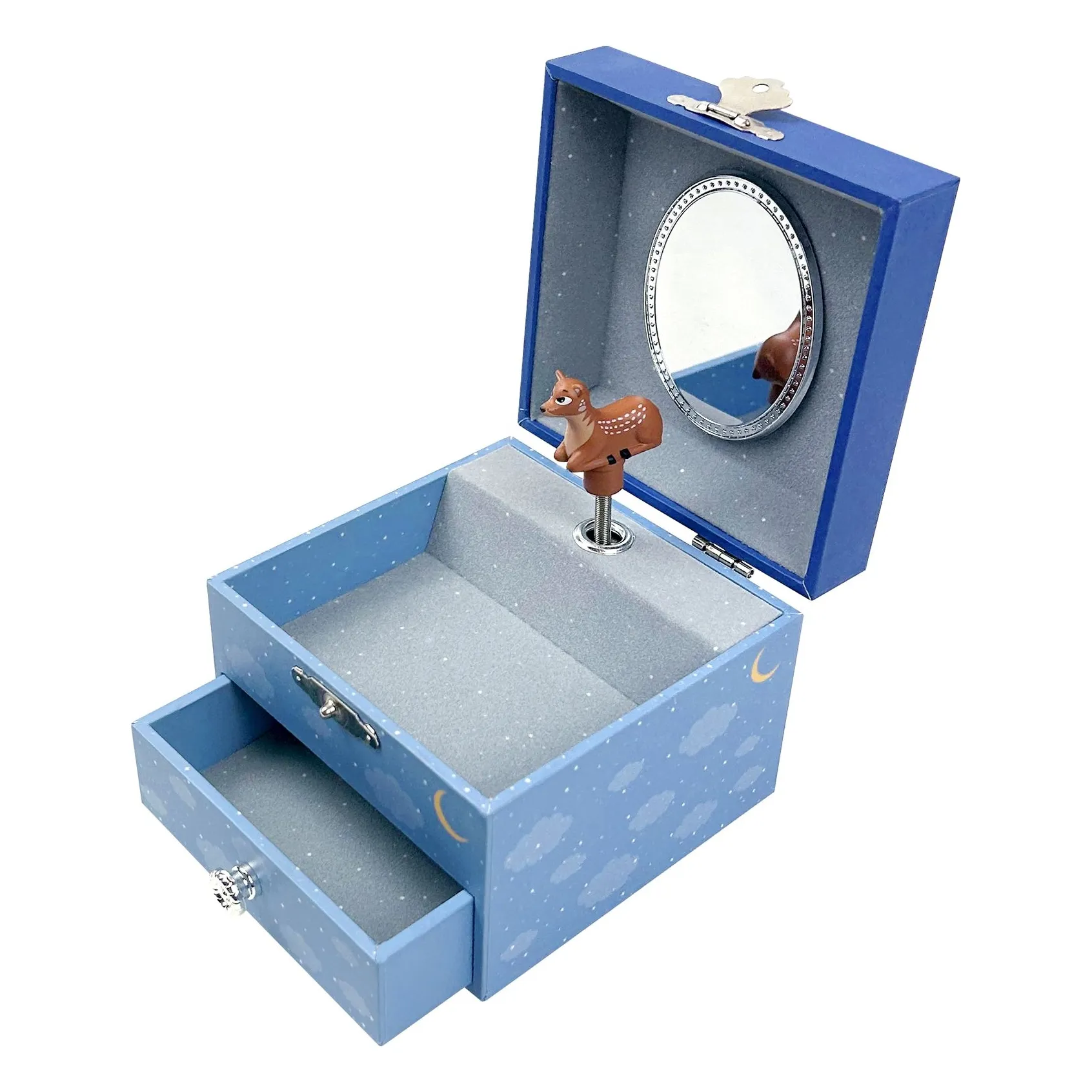 Trousselier Blue Renard Phosphorenscente Music Box