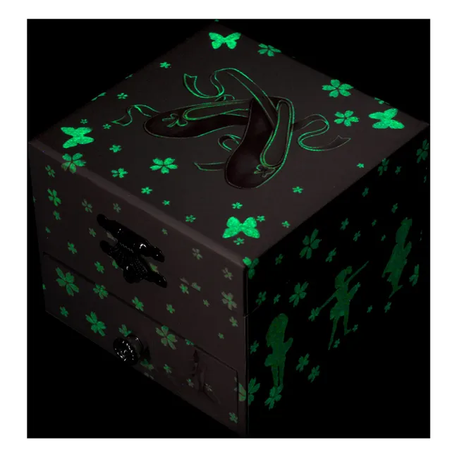 Caja de música Phosphorenscente Ballerine | Rosa