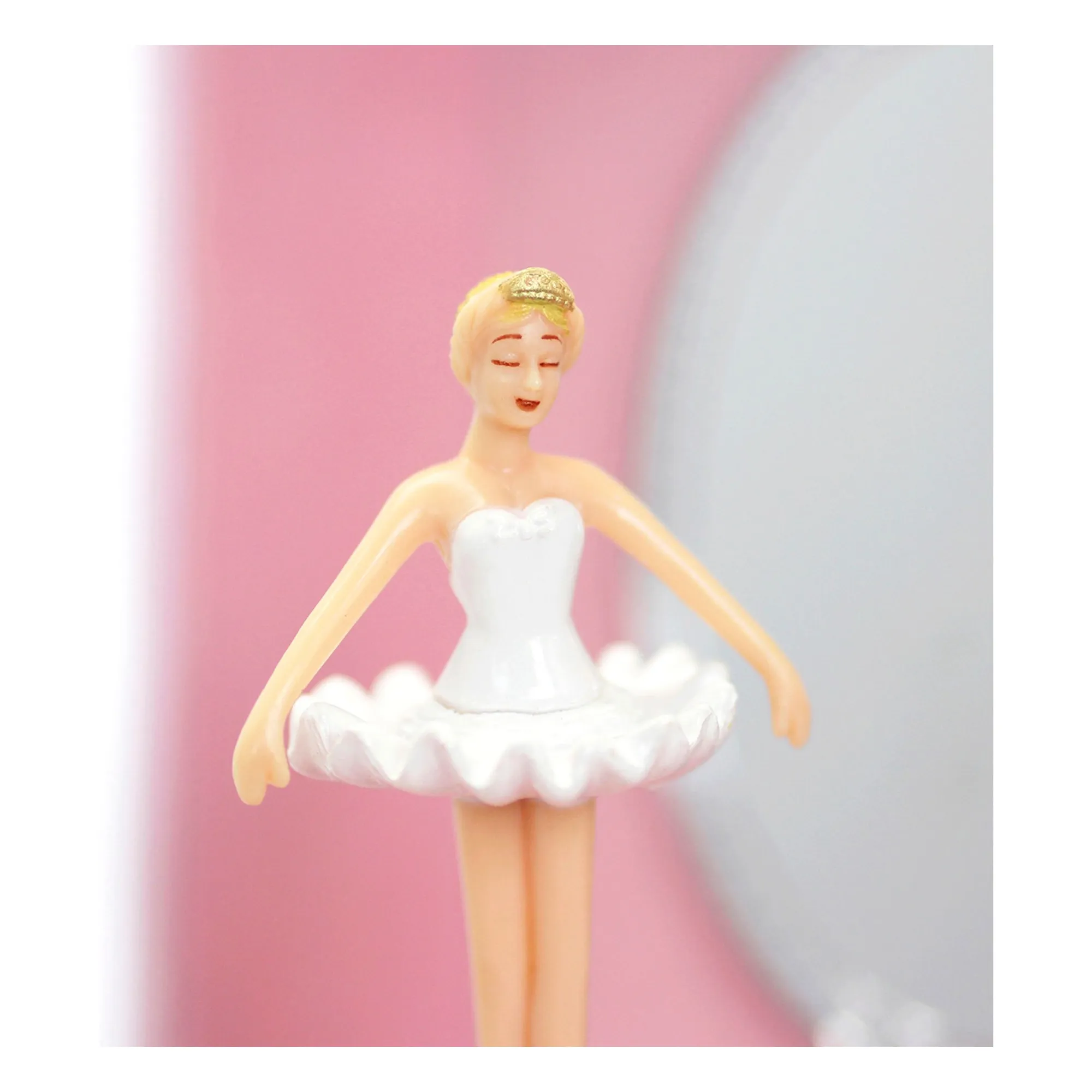 Boîte à musique phosphorenscente Ballerine | Rose- Image produit n°1