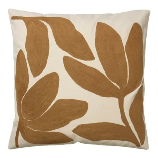 Housse de coussin Herbet  | Marron clair 
