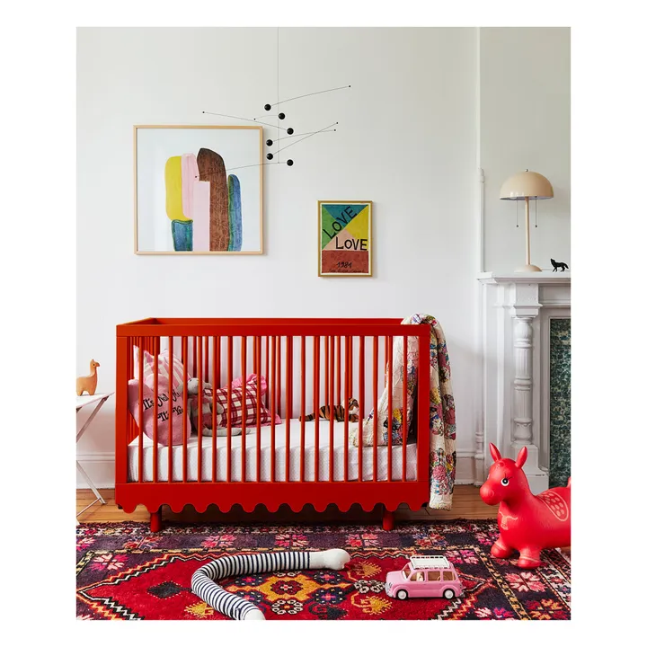 Moss Slatted Bed - Stylish & Modern Nursery Crib