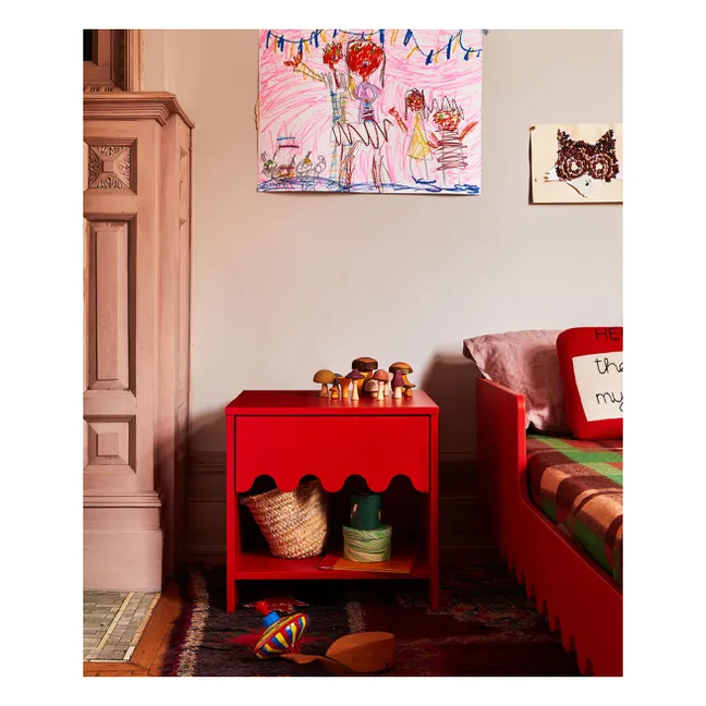 Table de nuit Moss | Rouge