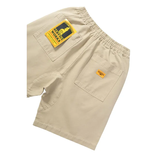 Short Canvas Chef Coton Bio | Beige