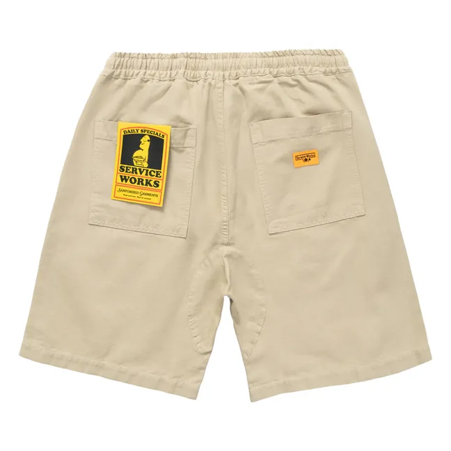 Short Canvas Chef Coton Bio | Beige